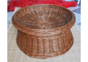 Espositore clessidra vimini rosso SM8