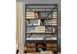 Libreria Industrial ferro con scala 15NW